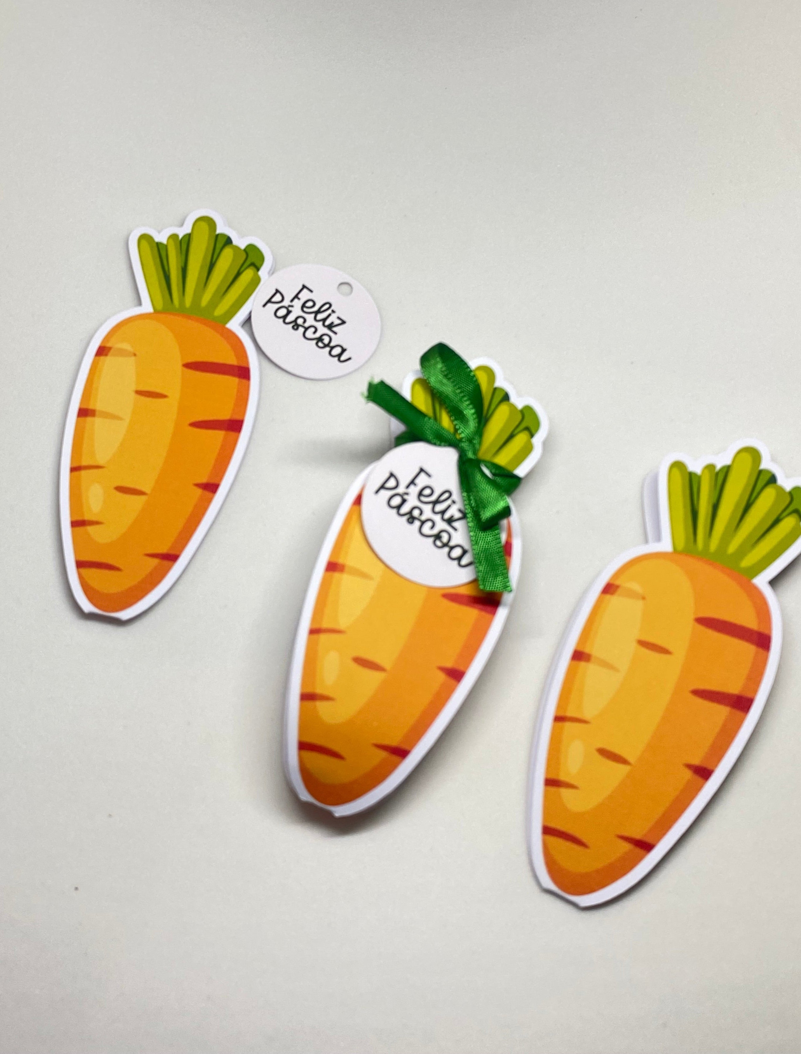 Porta Baton Cenourinha Páscoa - 24 unidades