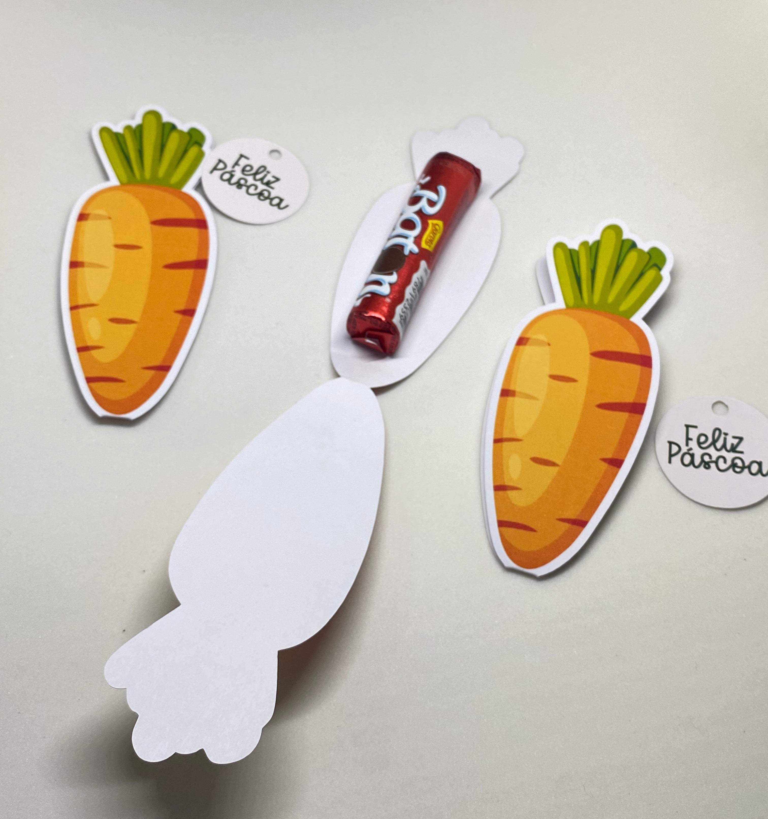 Porta Baton Cenourinha Páscoa - 24 unidades